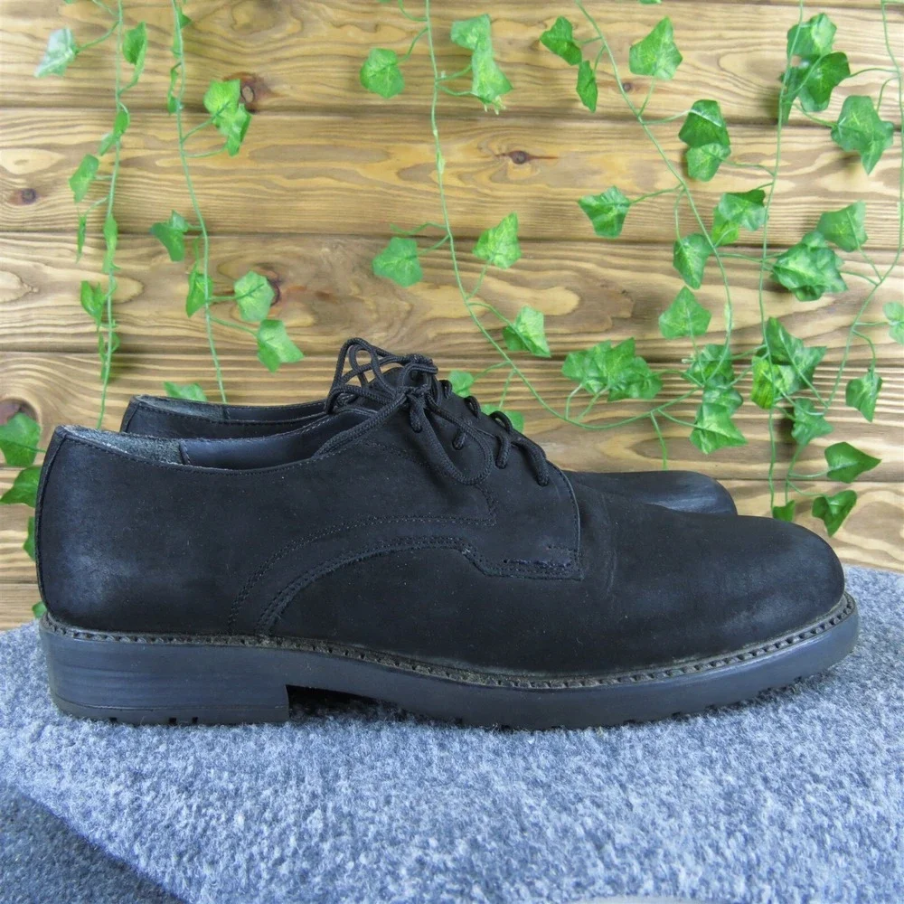 Nunn Bush Men's Derby Oxfords Black Leather Size 10 Medium Gently‎ Used 2025